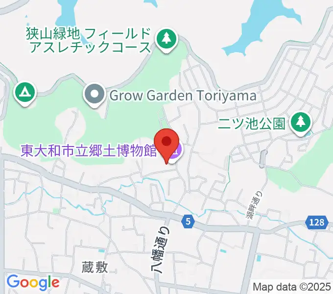 東大和市立郷土博物館の地図