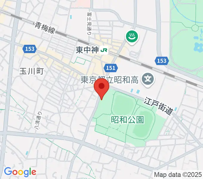 昭島市総合スポーツセンターの地図