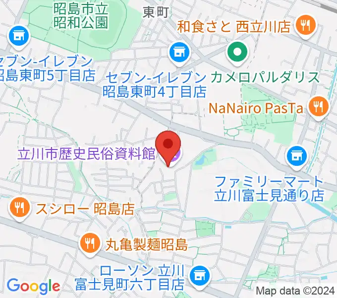 立川市歴史民俗資料館の地図