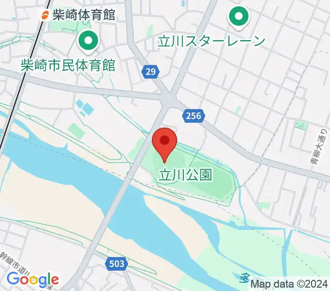 コトブキヤスタジアムの地図