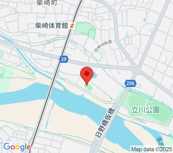 明治安田TACHIKAWAフィールドの地図