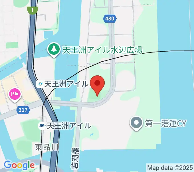 品川南ふ頭公園野球場の地図