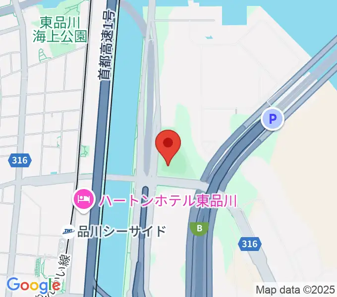 八潮北公園野球場の地図