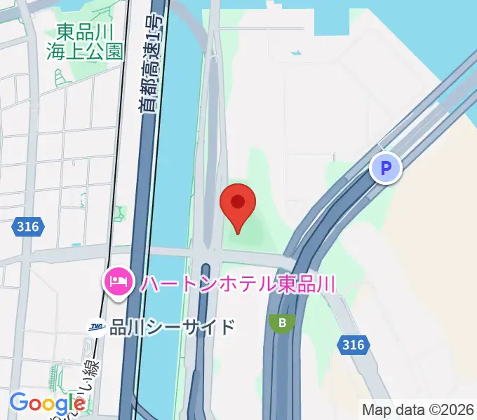 八潮北公園野球場の地図