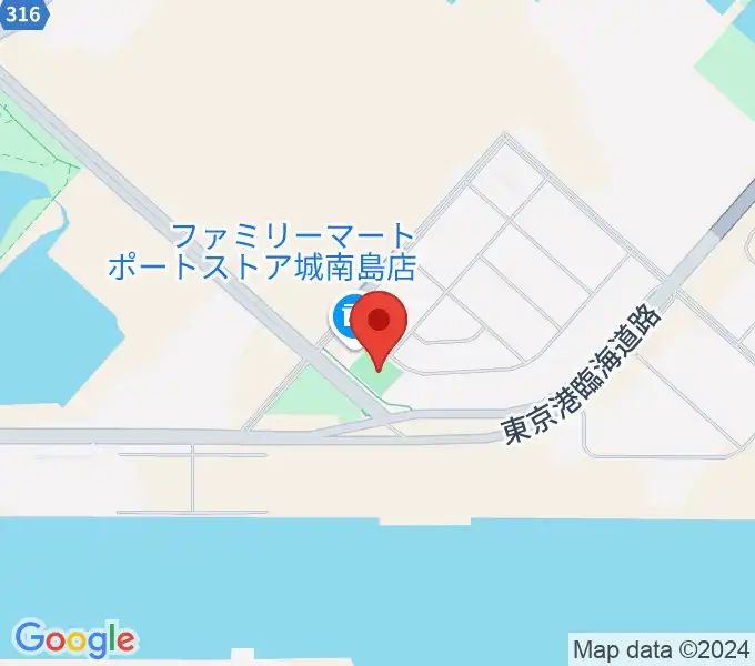 城南島ポートグランドの地図