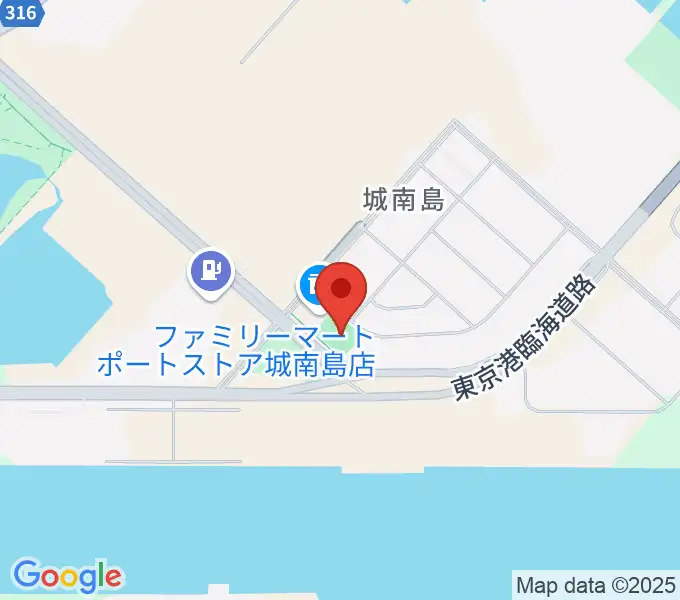 城南島ポートグランドの地図