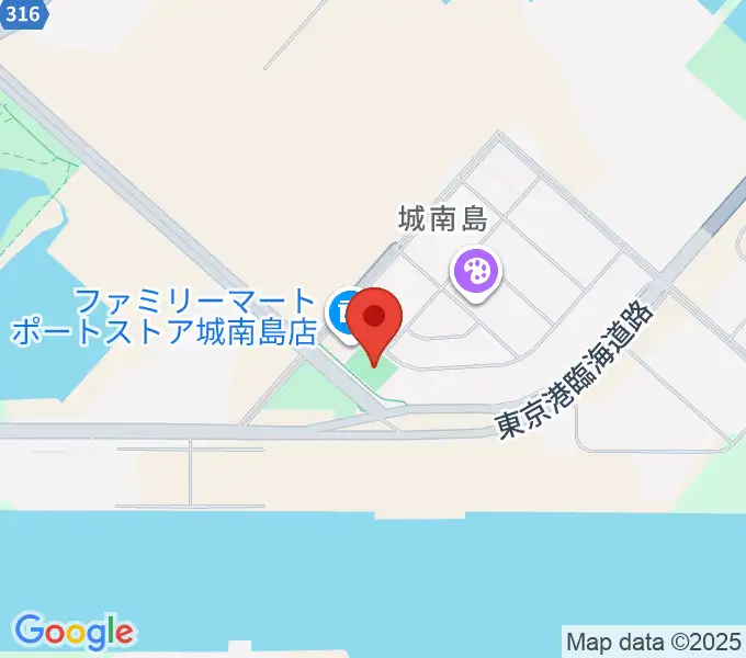 城南島ポートグランドの地図