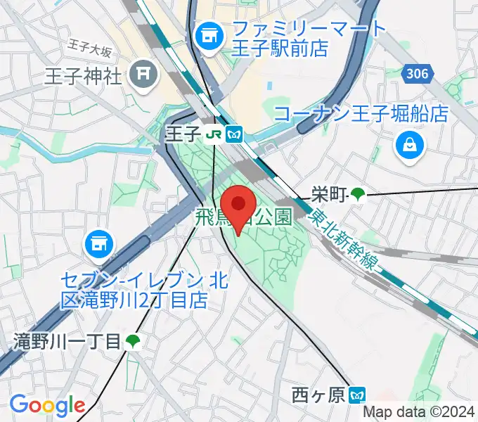 紙の博物館の地図