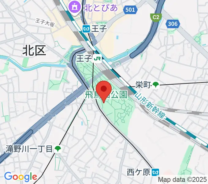 紙の博物館の地図