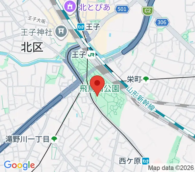 紙の博物館の地図