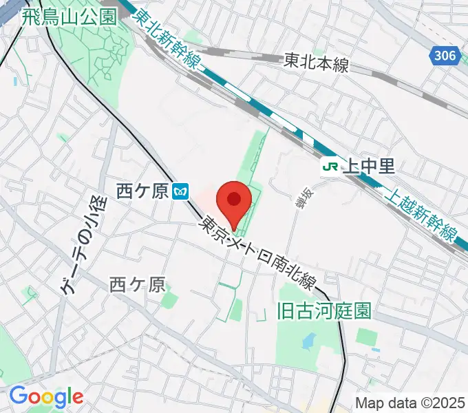 地震の科学館の地図