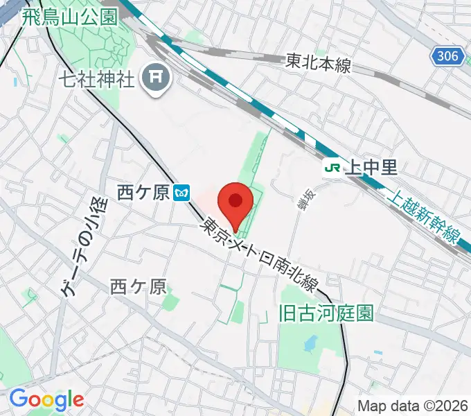 地震の科学館の地図
