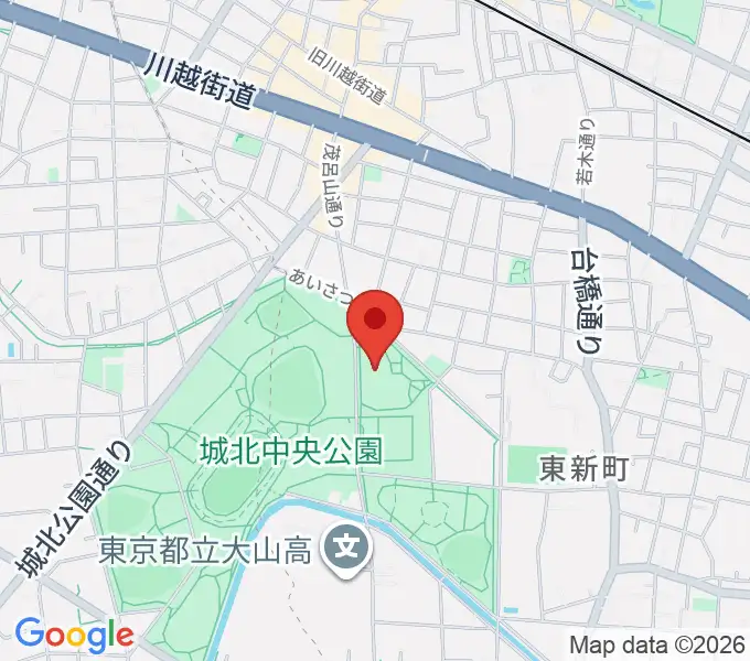 上板橋体育館の地図