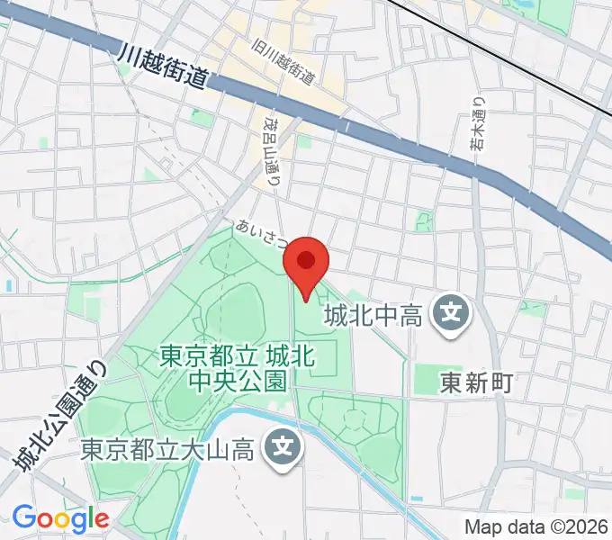 上板橋体育館の地図