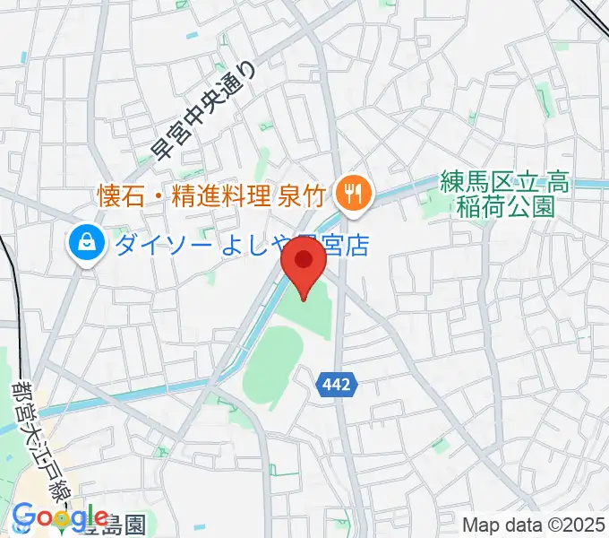 練馬総合運動場少年野球場の地図