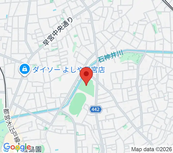 練馬総合運動場少年野球場の地図