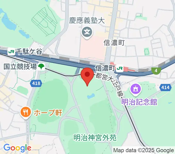 聖徳記念絵画館の地図