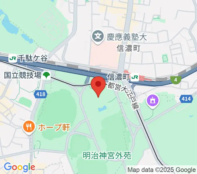 聖徳記念絵画館の地図