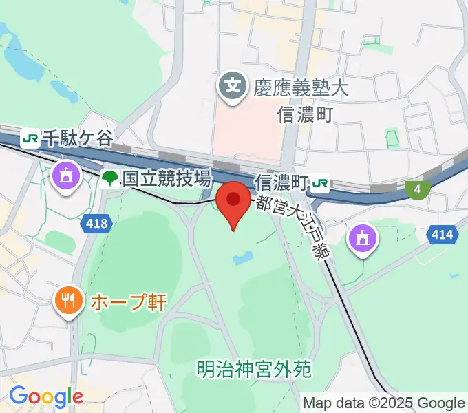 聖徳記念絵画館の地図