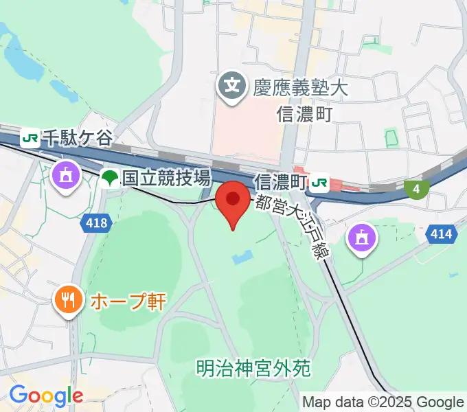 聖徳記念絵画館の地図