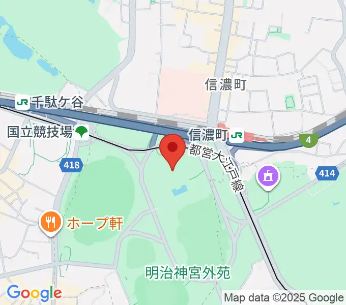 聖徳記念絵画館の地図