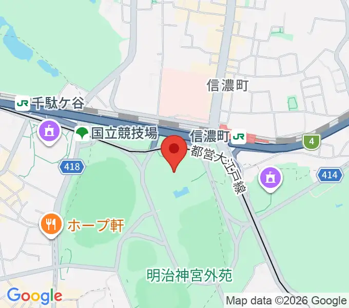 聖徳記念絵画館の地図