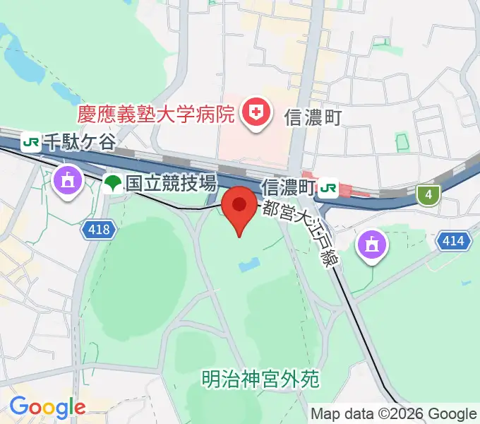 聖徳記念絵画館の地図