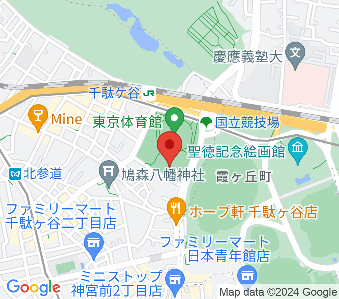 東京体育館フットサルコートの場所