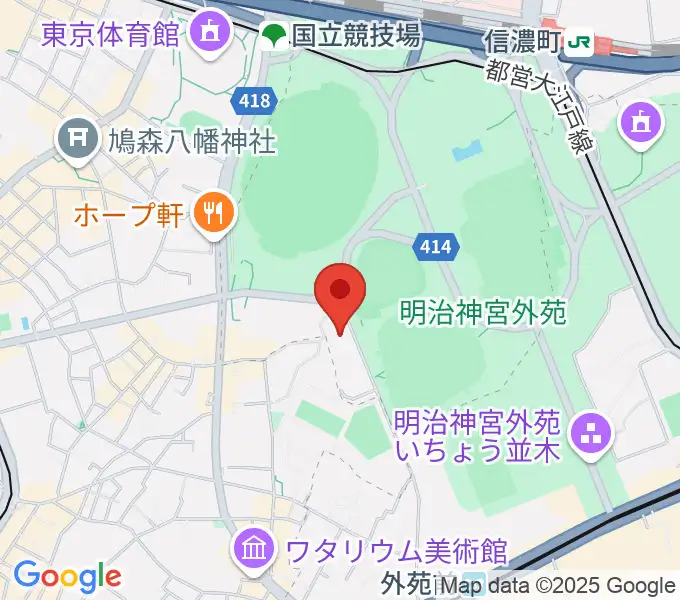 日本オリンピックミュージアムの地図