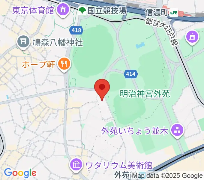 日本オリンピックミュージアムの地図