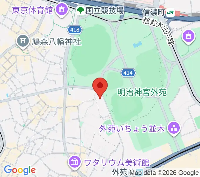 日本オリンピックミュージアムの地図