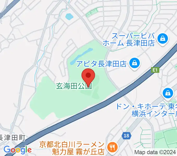 玄海田公園運動広場の地図