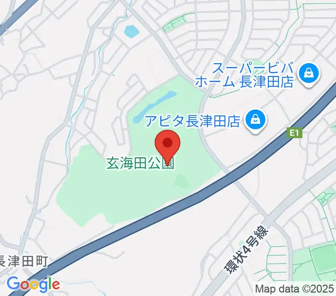 玄海田公園運動広場の地図