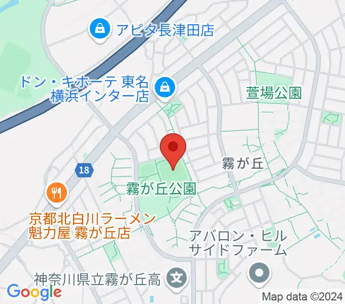 霧が丘公園グラウンドの地図