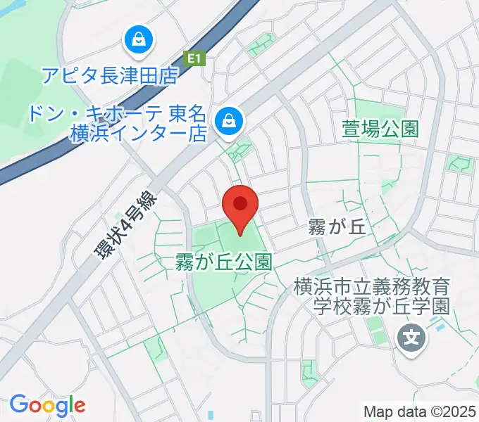 霧が丘公園グラウンドの地図