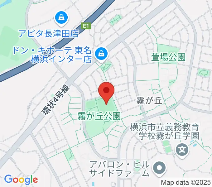 霧が丘公園グラウンドの地図