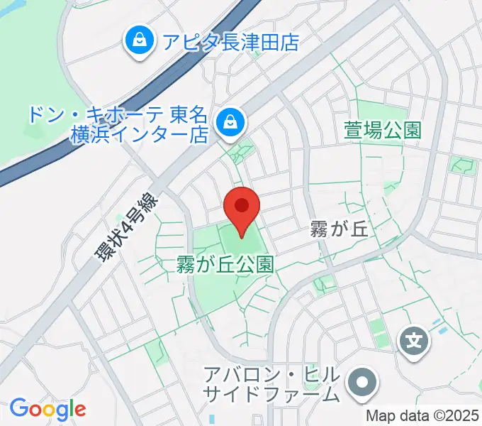 霧が丘公園グラウンドの地図