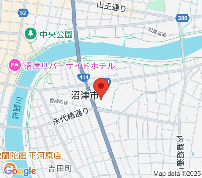 香陵アリーナ 沼津市総合体育館の地図