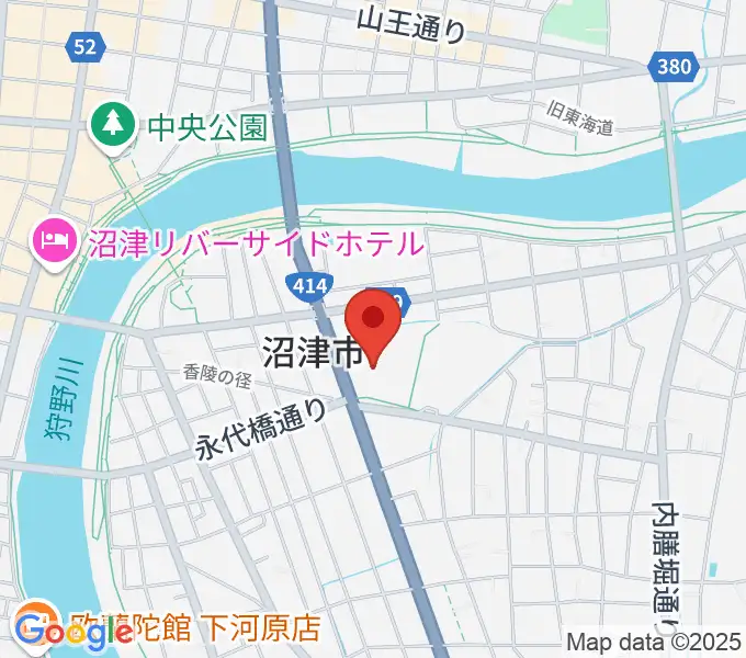 香陵アリーナ 沼津市総合体育館の地図