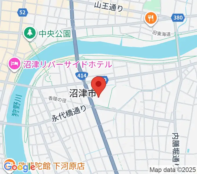 香陵アリーナ 沼津市総合体育館の地図