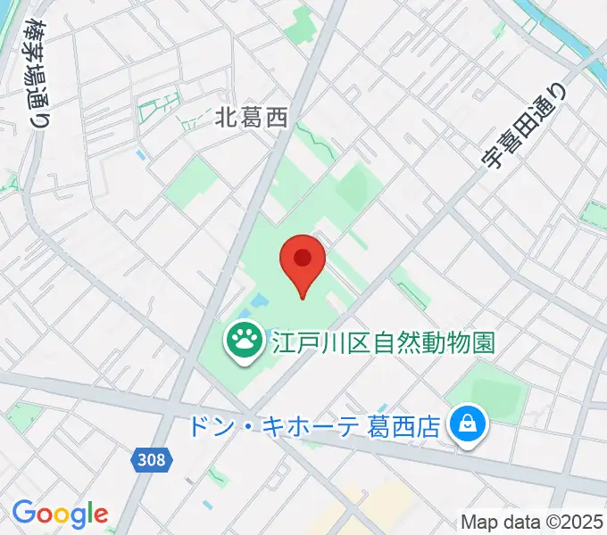 宇喜田公園スポーツ広場の地図