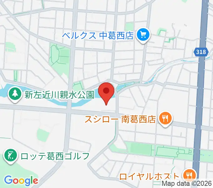 葛西ラグビースポーツパークの地図