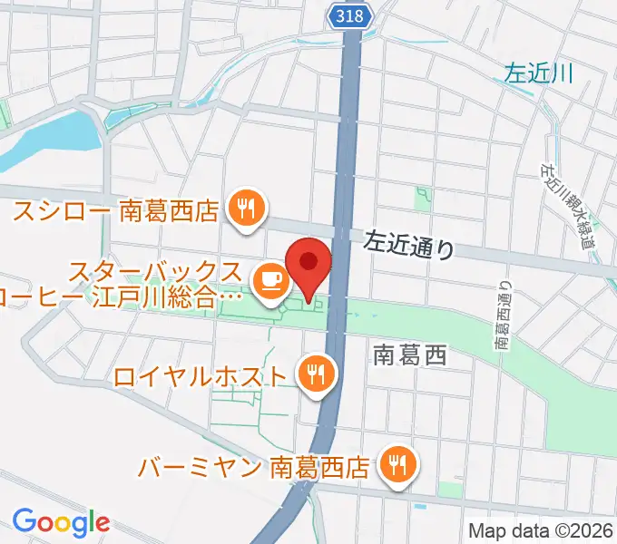 江戸川区総合レクリエーション公園相撲場の地図