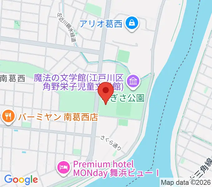 なぎさ公園スポーツ広場の地図