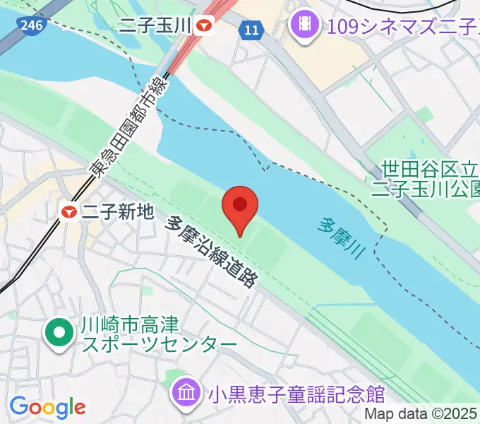 諏訪球場の地図
