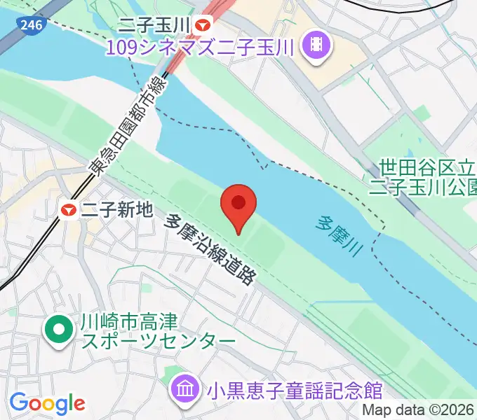 諏訪球場の地図
