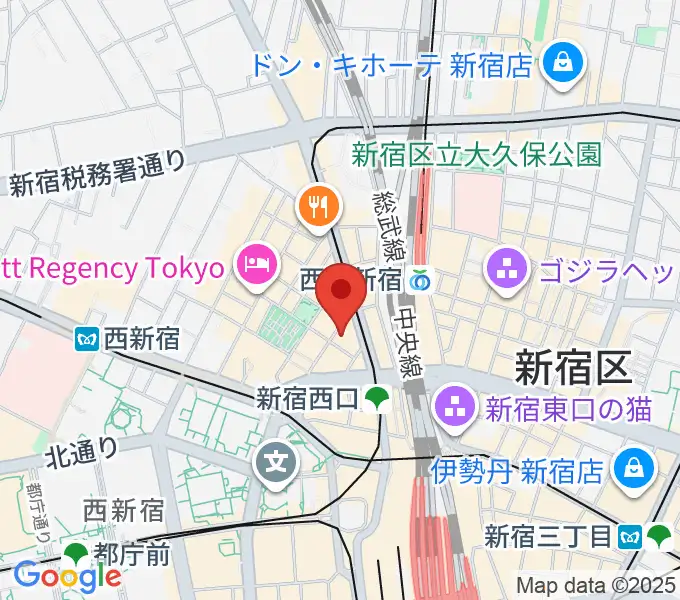 音楽スタジオMUSIC MANの地図