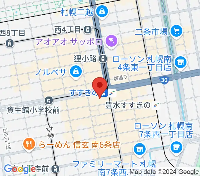 TOHOシネマズすすきのの地図