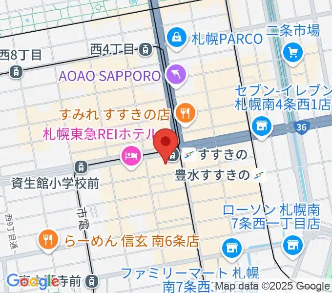 TOHOシネマズすすきのの地図