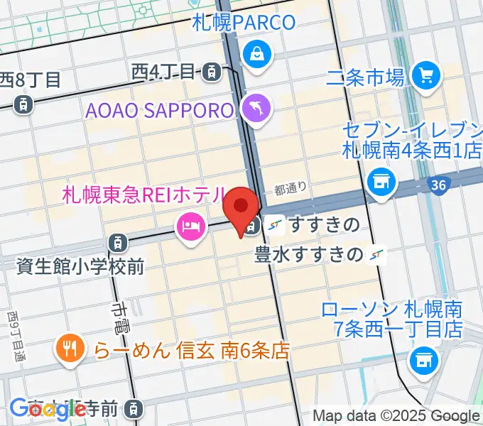 TOHOシネマズすすきのの地図